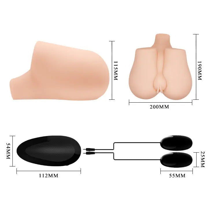 CRAZY BULL Vibrating Missionary Torso -  Vibrating Missionary Torso Masturbator Crazy Bull Discreet Intimate Essentials.