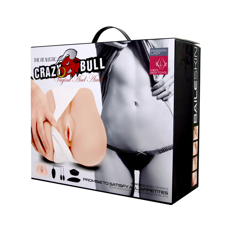 CRAZY BULL Vibrating Missionary Torso - Vibrating Missionary Torso Masturbator packaging showcasing realistic features and textures.