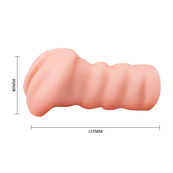 CRAZY BULL LEILA Vagina Stroker - Vagina Stroker with realistic design and compact size of 135mm length and 80mm width.