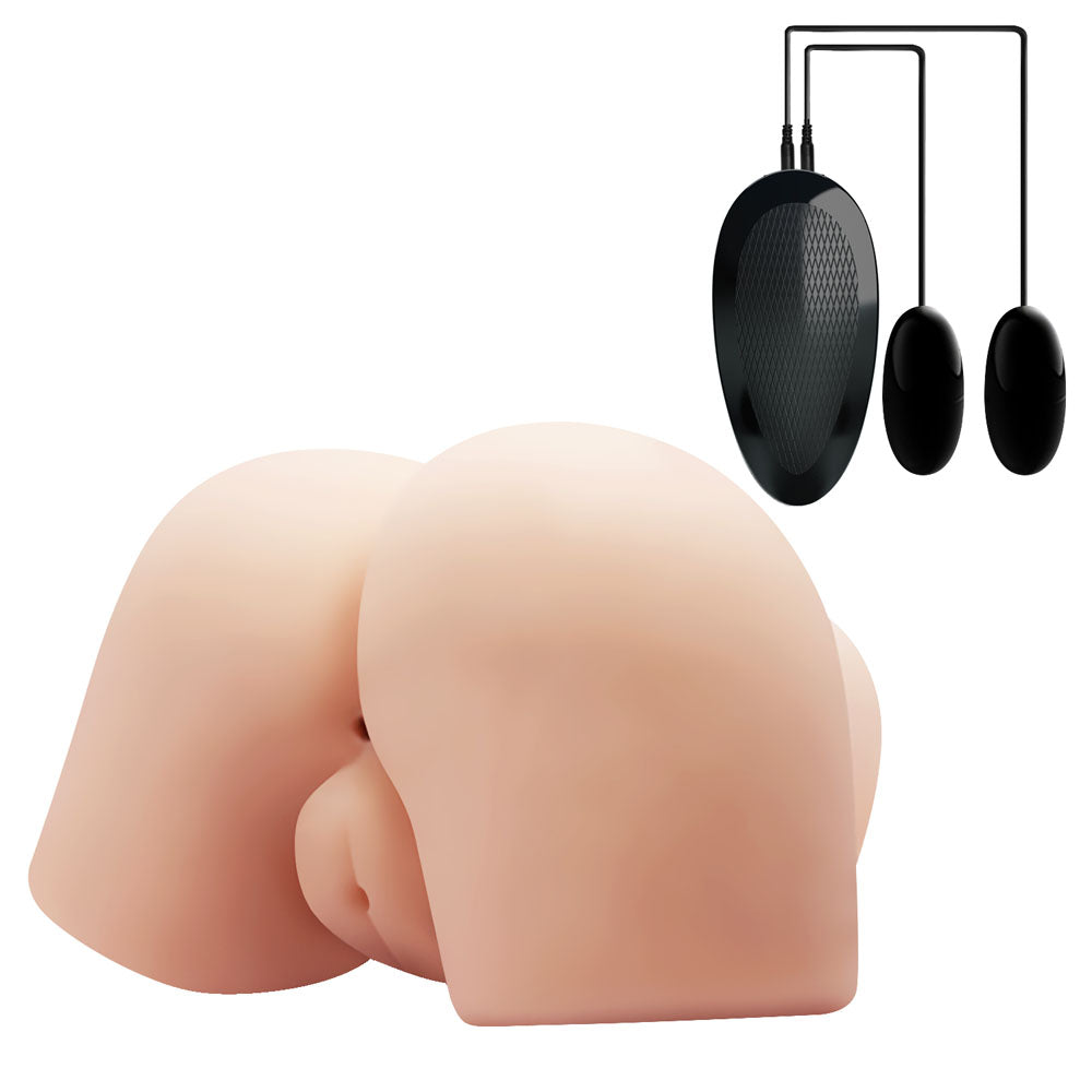CRAZY BULL Vibrating Doggy Style Torso Masturbator with remote control for enhanced pleasure.