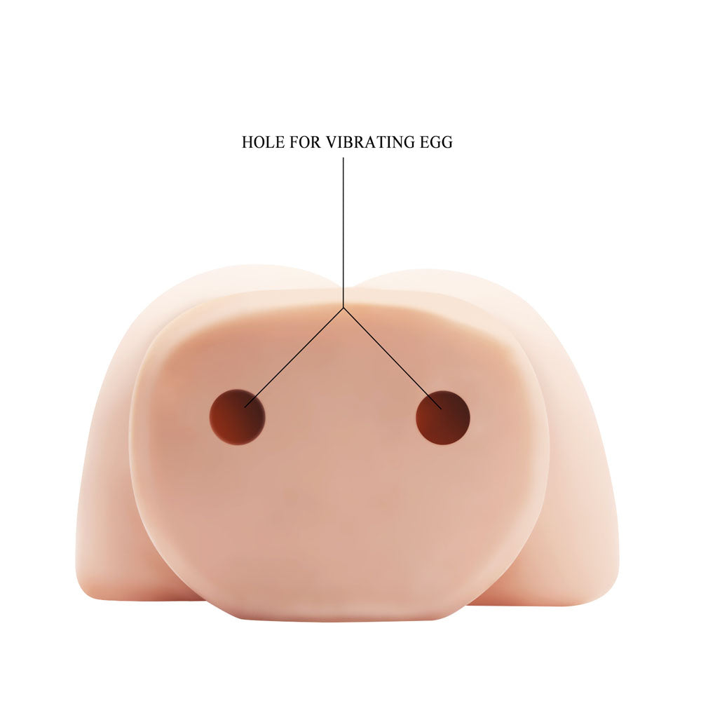 CRAZY BULL Vibrating Doggy Torso - Vibrating Doggy Style Torso Masturbator with hole for vibrating egg