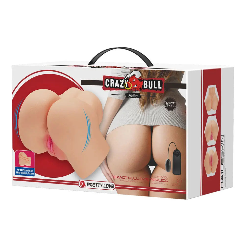 CRAZY BULL HAILEY Vibrating Doggy Torso -  Vibrating Doggy Style Torso Masturbator Crazy Bull Discreet Intimate Essentials.