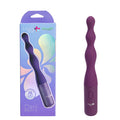 Maia DANI -  17.8 cm USB Rechargeable Beaded Vibrator in packaging next to the product for intimate essentials.