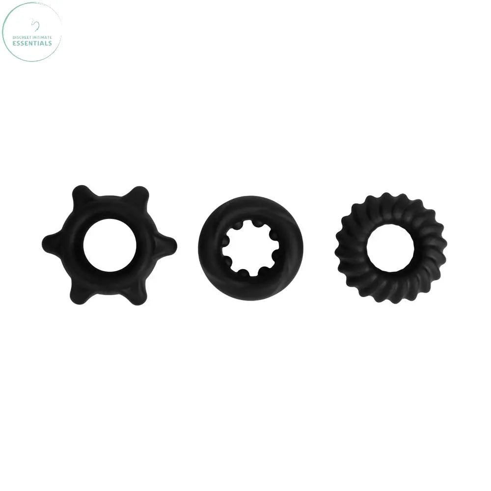 Affordable quality Maia MANZO -  Silicone Cock Rings - Set of 3  from Maia Toys by Discreet Intimate Essentials with Discreet Delivery 
