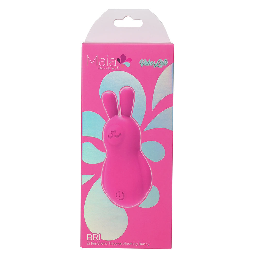 Maia BRI -  -  9 cm USB Rechargeable Vibrating Bunny Bullet packaging with vibrant design and bunny shape.
