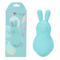 Maia BRI - Teal - Teal 9 cm USB Rechargeable Vibrating Bunny Bullet with packaging.