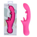 Maia ALORA - 24.1 cm USB Rechargeable Rotating & Licking Vibrator in pink packaging, designed for intense pleasure.