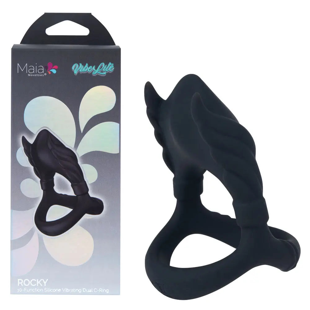 Maia ROCKY -  -  USB Rechargeable Vibrating Cock & Balls Ring Maia Toys Discreet Intimate Essentials.