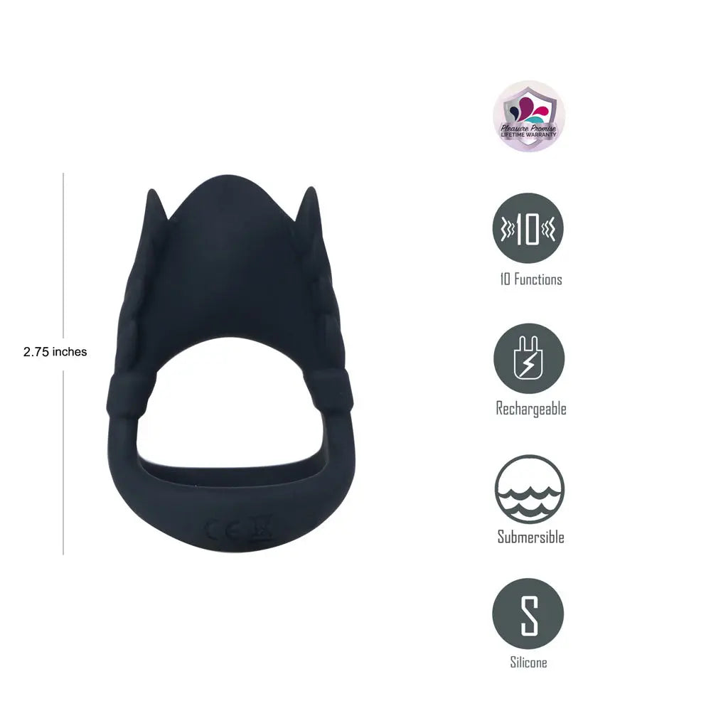 Maia ROCKY -  -  USB Rechargeable Vibrating Cock & Balls Ring Maia Toys Discreet Intimate Essentials.
