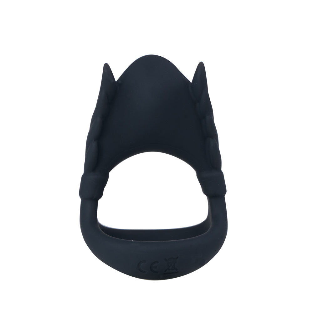 Maia ROCKY -  -  USB Rechargeable Vibrating Cock & Balls Ring designed for pleasure with durable silicone material.