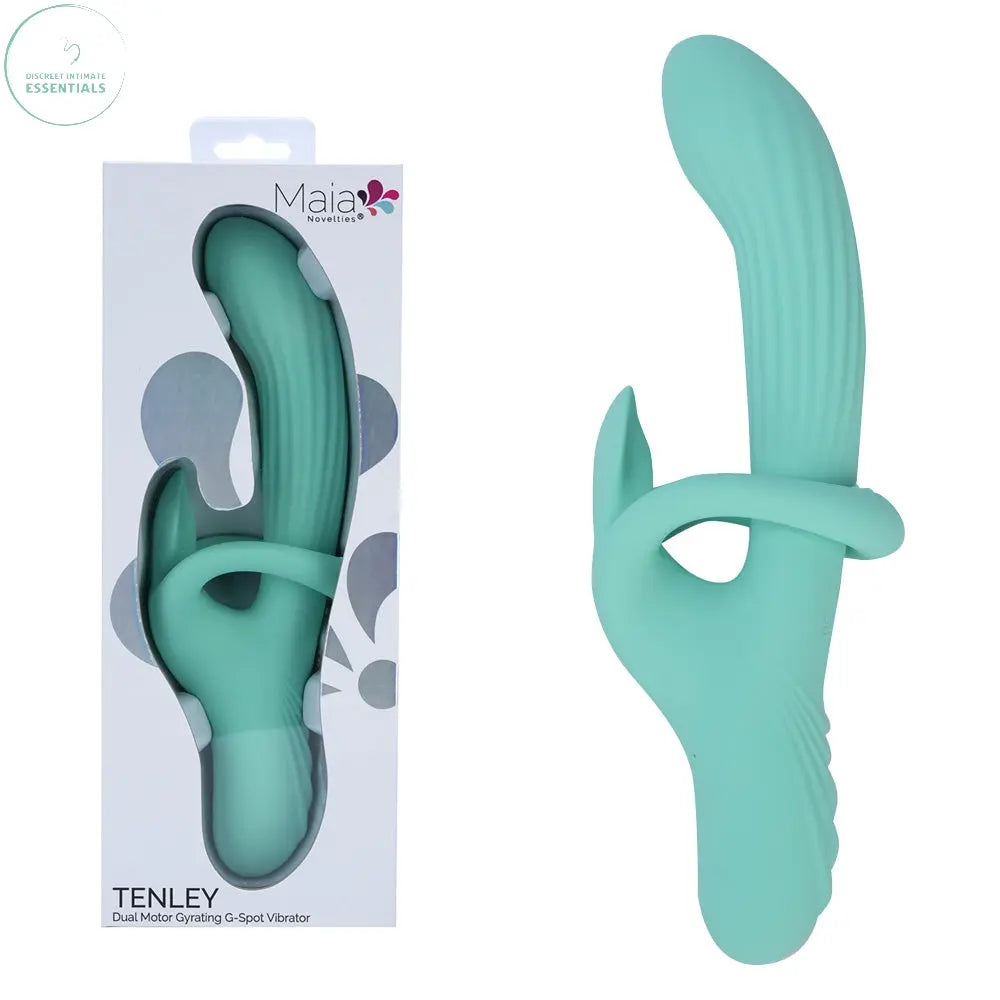 Maia TENLEY - Mint  24.1 cm USB Rechargeable Gyrating Rabbit Vibrator Maia Toys