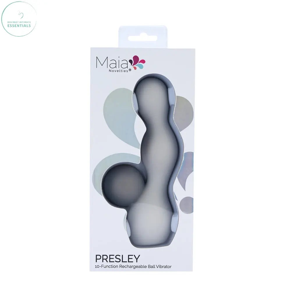 Maia PRESLEY - Grey 15.2 cm USB Rechargeable Rabbit Vibrator Maia Toys