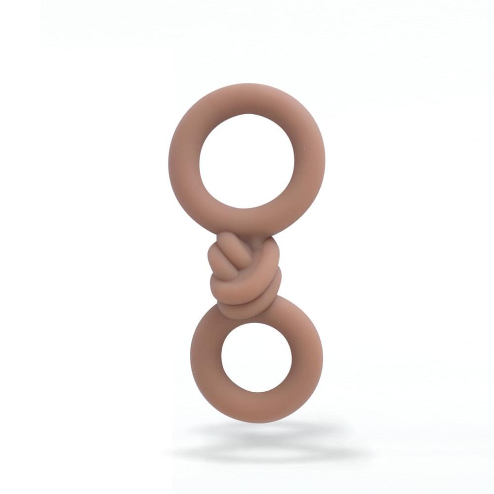 Maia COOPER - Caramel - Caramel Cock & Balls Rings