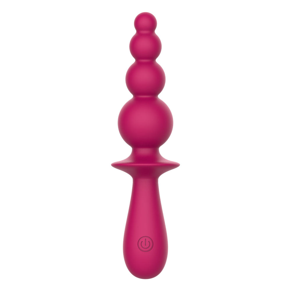 Party Up EVAJANE -  -  17.1 cm USB Rechargeable Beaded Vibrator in pink color, designed for amazing sensations.