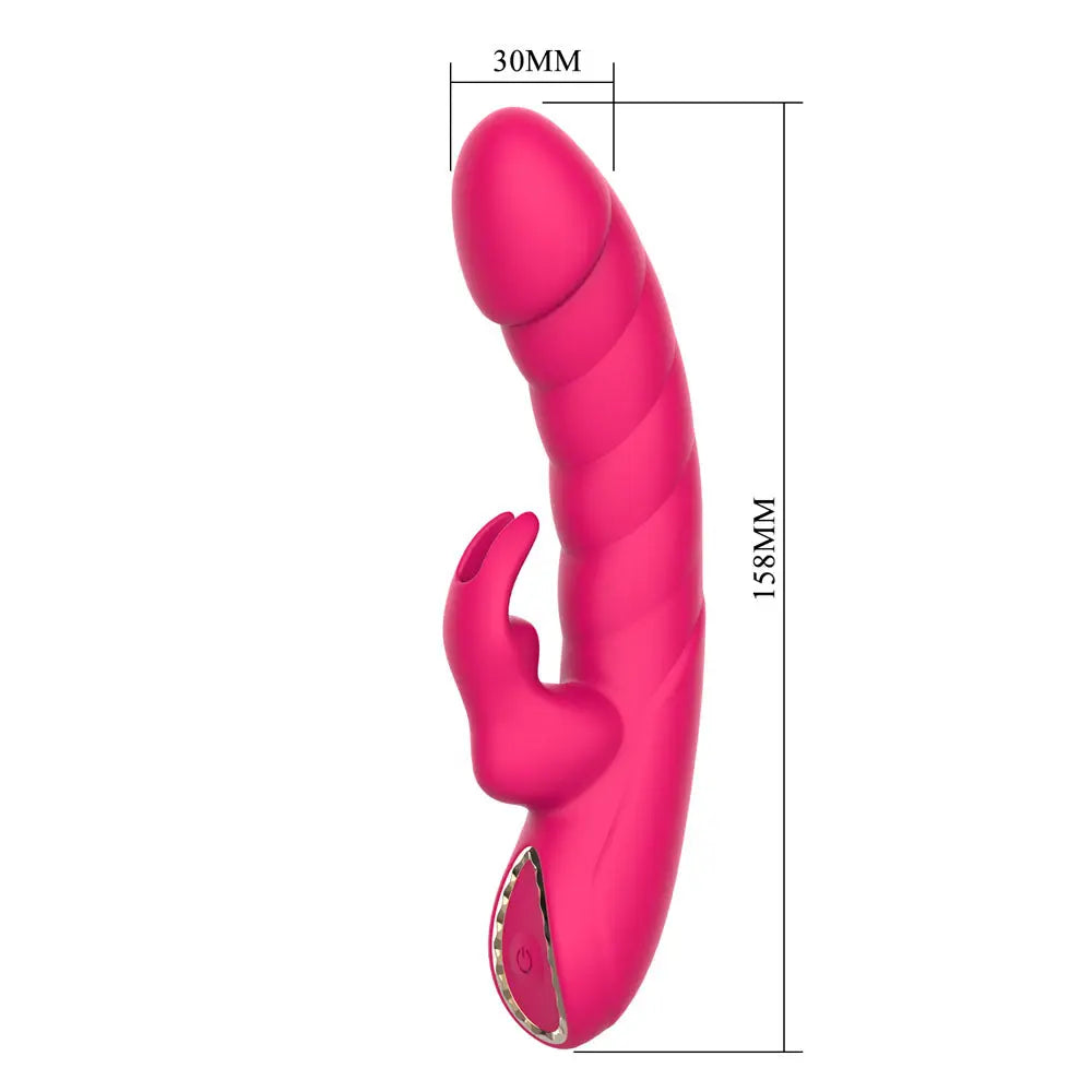 Party Up MONICA -  -  15.8 cm USB Rechargeable Rabbit Vibrator Party Up Discreet Intimate Essentials.