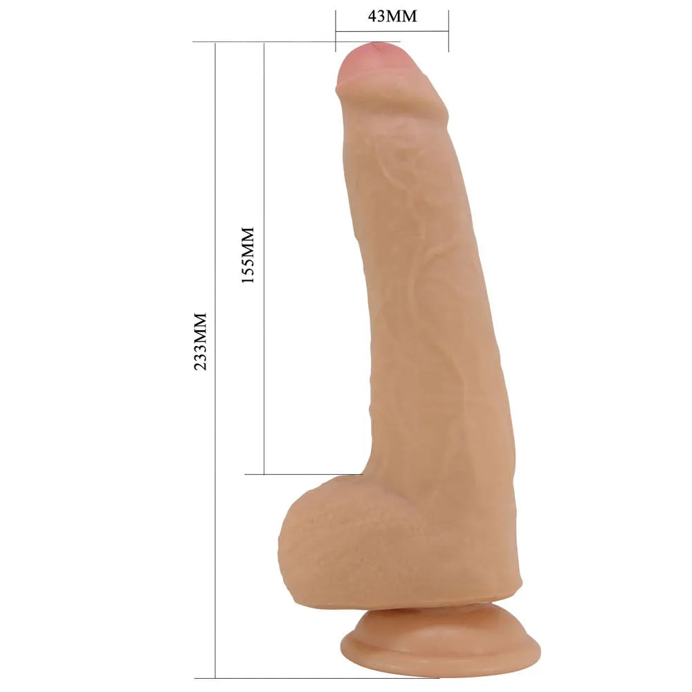 Party Up THOMAS Slide Skin Dong -  23 cm Flexible Dildo Party Up Discreet Intimate Essentials.