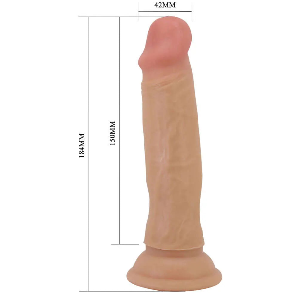Party Up TOM Slide Skin Dong -  18.4 cm Flexible Dildo Party Up Discreet Intimate Essentials.