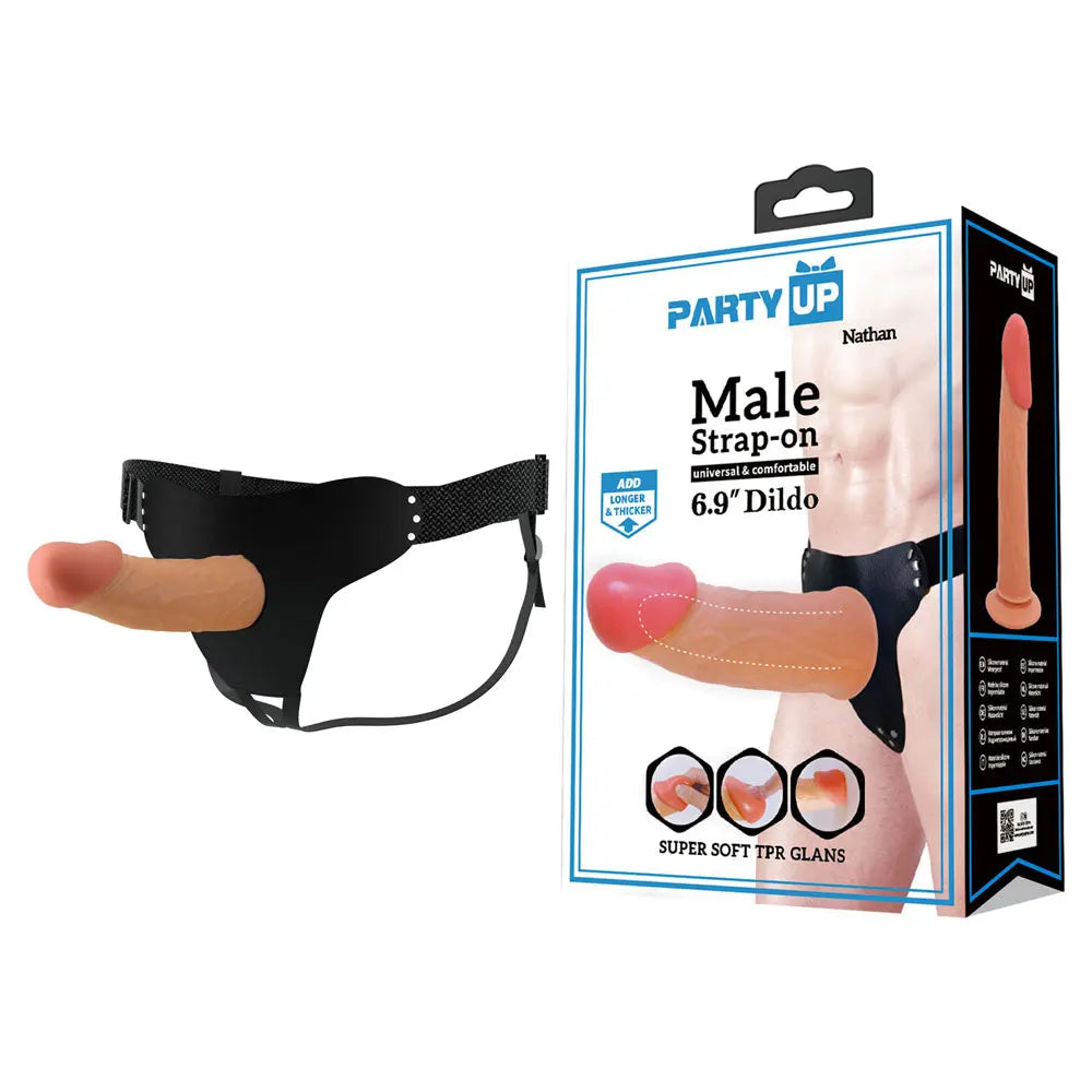 Party Up NATHAN Strap-On -  17.5 cm Hollow Strap-On Party Up Discreet Intimate Essentials.