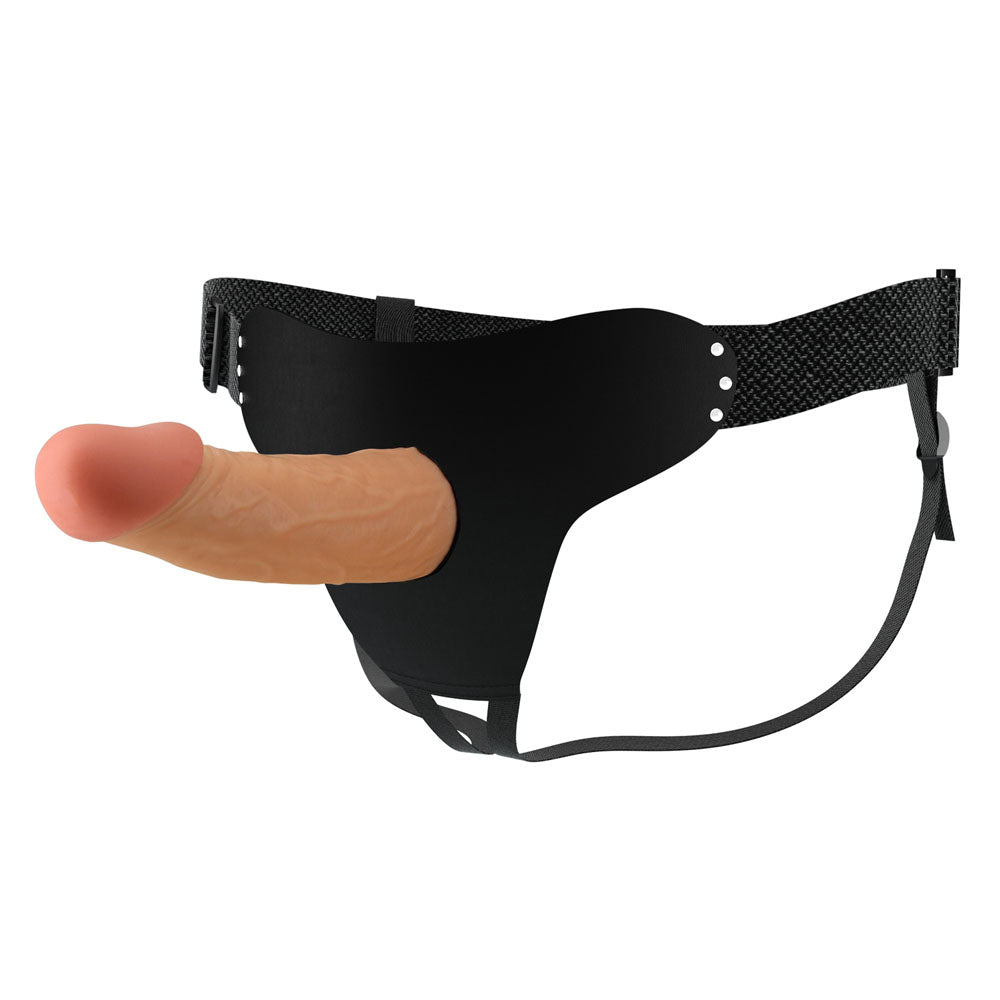 Party Up NATHAN Strap-On - 17.5 cm Hollow Strap-On with adjustable harness for an enhanced intimate experience.