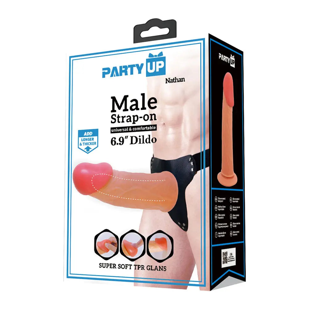 Party Up NATHAN Strap-On -  17.5 cm Hollow Strap-On Party Up Discreet Intimate Essentials.