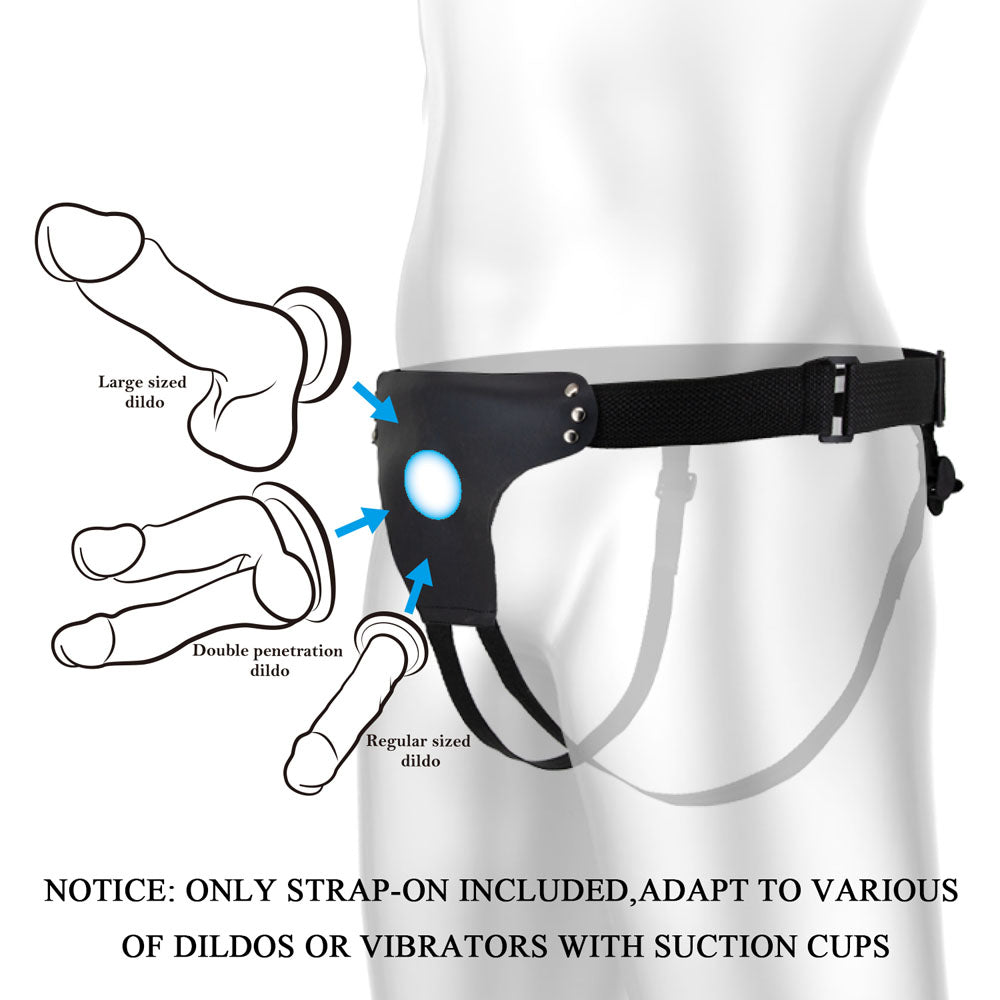 Party Up NICK Strap-On Harness -  Adjustable Strap-On Harness (No Probe Included) for various dildos or vibrators.