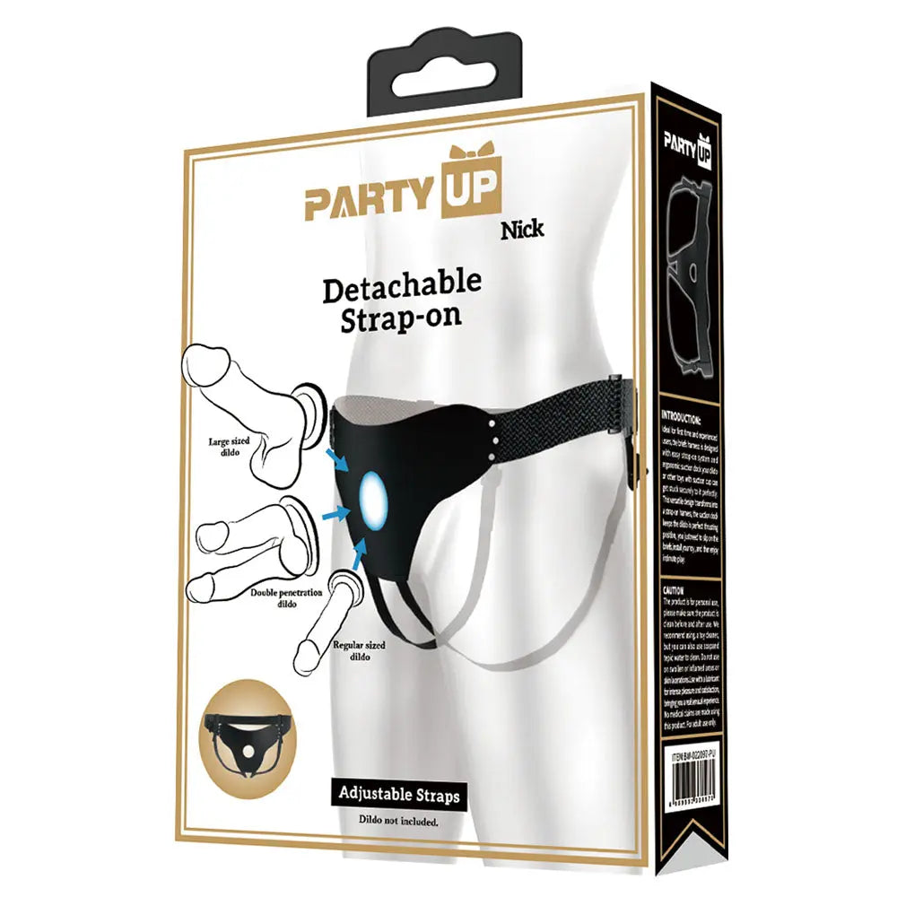 Party Up NICK Strap-On Harness -  Adjustable Strap-On Harness (No Probe Included) Party Up Discreet Intimate Essentials.