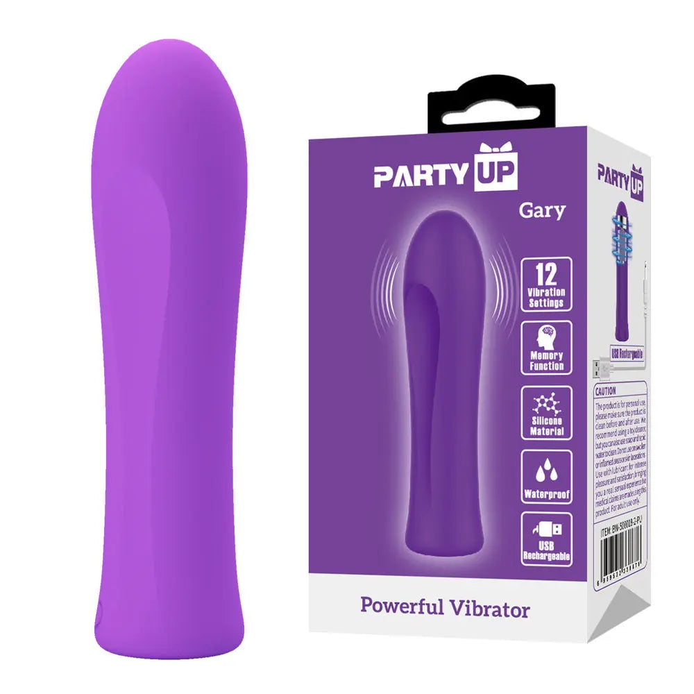 Party Up GARY Bullet -  -  10.2 cm USB Rechargeable Bullet Party Up Discreet Intimate Essentials.