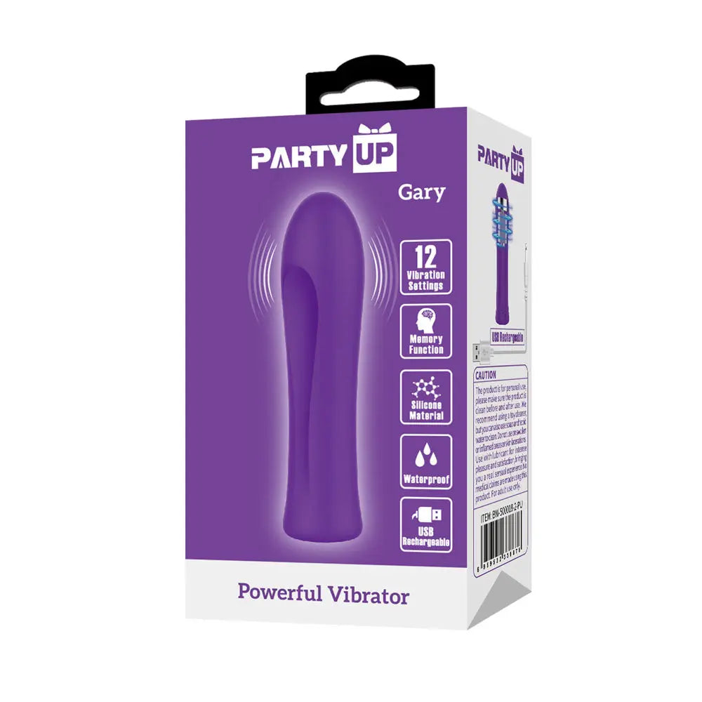 Party Up GARY Bullet -  -  10.2 cm USB Rechargeable Bullet Party Up Discreet Intimate Essentials.