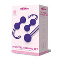 Bodywand Squeeze 3pc Kegel Training Set - Weighted Kegel Ball Set - 3 Piece Kit, featuring three weighted silicone balls.