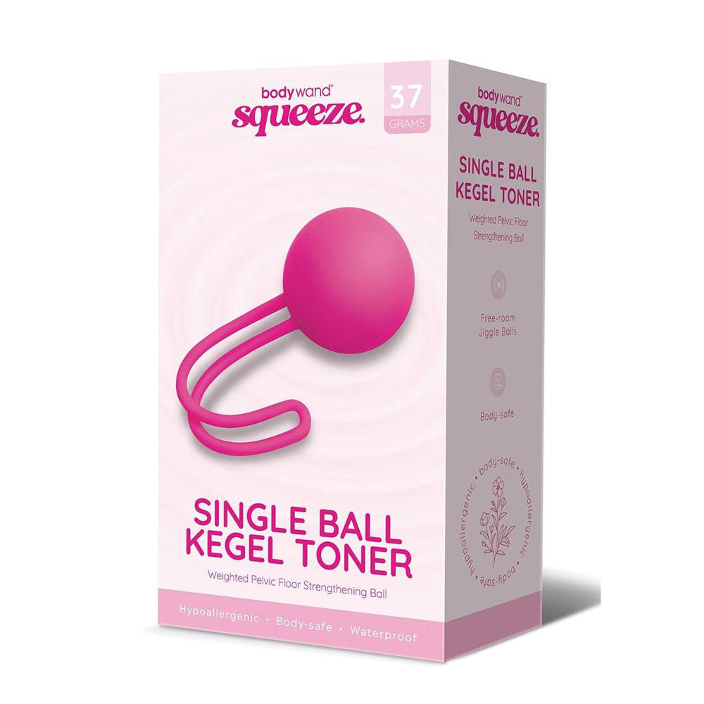 Bodywand Squeeze Single Ball Kegel Toner - Weighted Kegel Ball - 37 grams - Waterproof and body-safe design.
