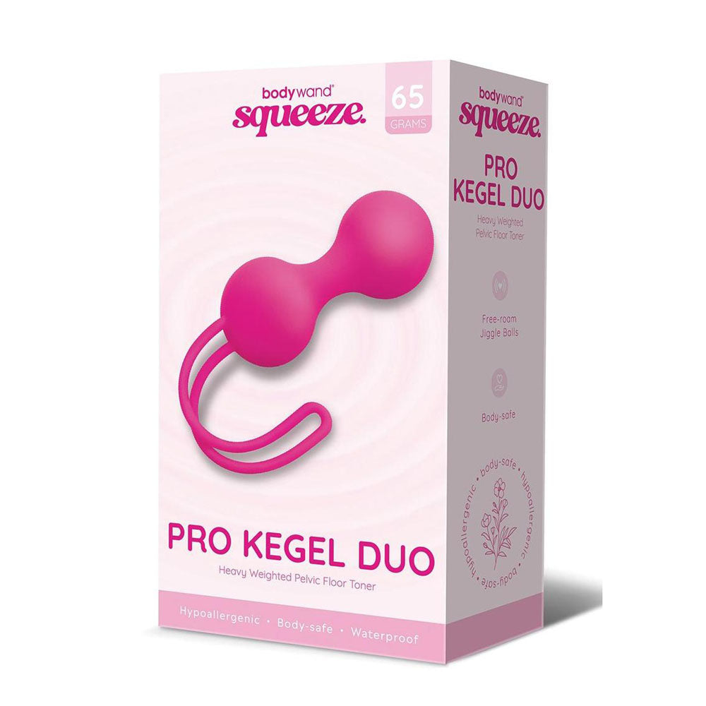 Bodywand Squeeze Pro Kegel Duo -  Kegel Balls - 65 grams, designed for pelvic floor strength and pleasure enhancement.