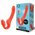 Bodywand ID Access Strapless Strap-On - Orange 15.2 cm USB Rechargeable Strapless Strap-On in packaging.