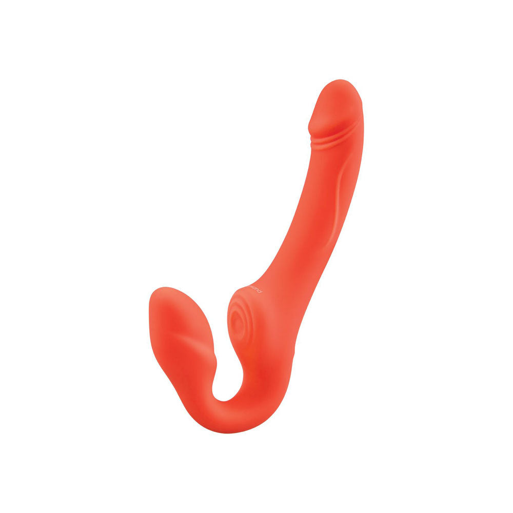 Bodywand ID Access Strapless Strap-On - Orange 15.2 cm USB Rechargeable Strapless Strap-On on a white background.