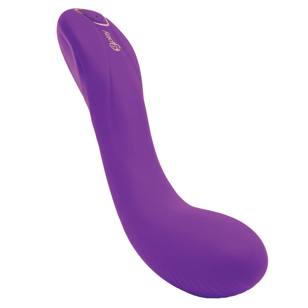 Bodywand G-Play Ergonomic Squirt Trainer - 19 cm USB Rechargeable Vibrator in purple, designed for targeted pleasure.