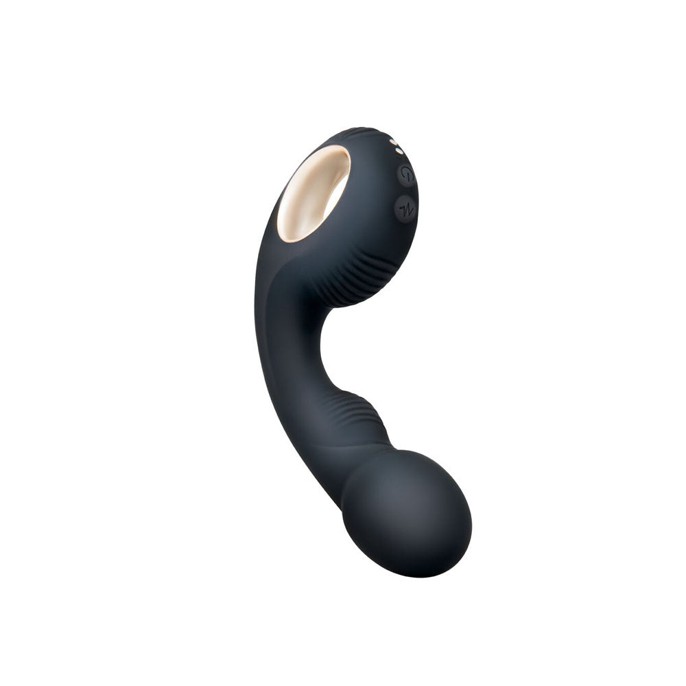 Bodywand G-Play Vibrating Squirt Trainer -  17 cm USB Rechargeable Vibrator in sleek black, perfect for intimate play.