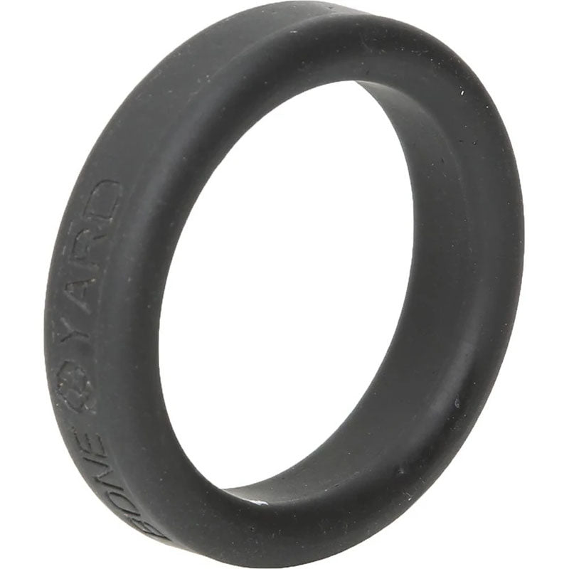 Boneyard Silicone Ring 40mm - 40 mm Cock Ring, black soft silicone, durable, comfortable design for men's intimate essentials.