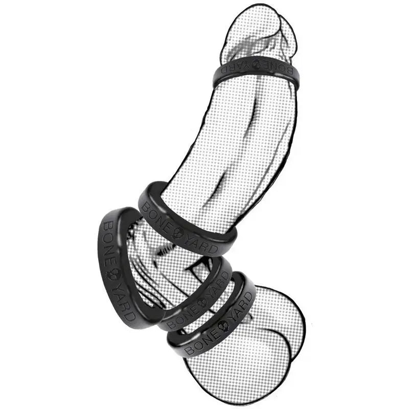 Boneyard Silicone Ring 45mm -  45 mm Cock Ring C1 Releasing Discreet Intimate Essentials.