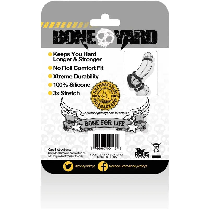 Affordable quality Boneyard Silicone Ring 45mm -  45 mm Cock Ring  from C1 Releasing by Discreet Intimate Essentials with Discreet Delivery 
