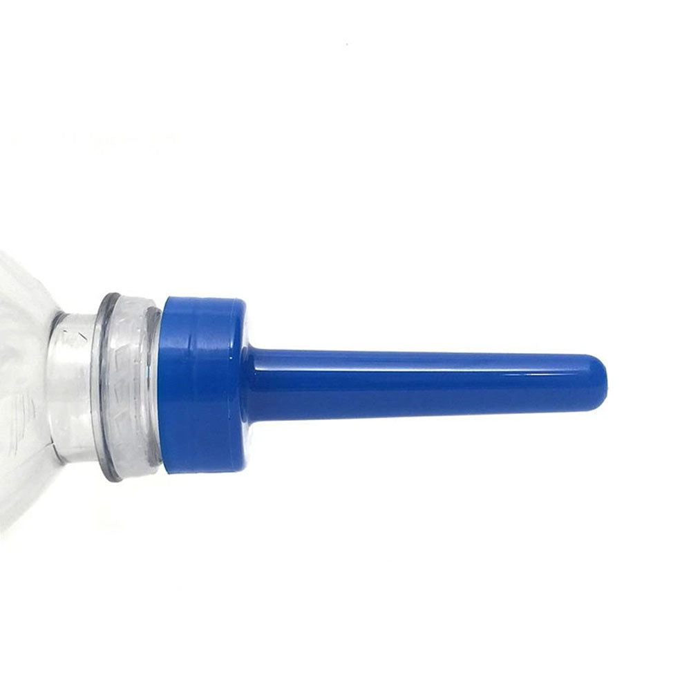Boneyard Skwert 1 Piece Douche Nozzle - Douche Nozzle for Water Bottles with blue nozzle tip.