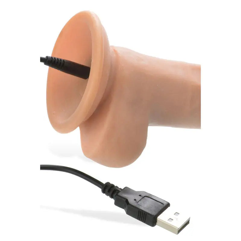 Adam & Eve Adam's True Feel Rechargeable Dildo -  17.8 cm (7'') USB Rechargeable Vibrating Dong Adam & Eve Discreet Intimate Essentials.