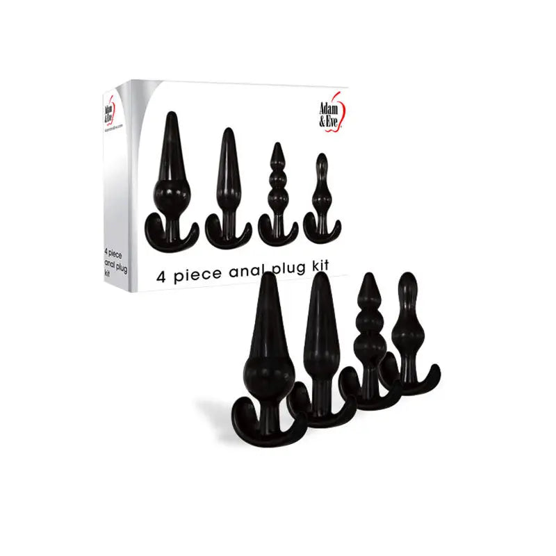 Adam & Eve 4 Piece Anal Plug Kit -  Butt Plugs - Set of 4 Sizes Adam & Eve Discreet Intimate Essentials.