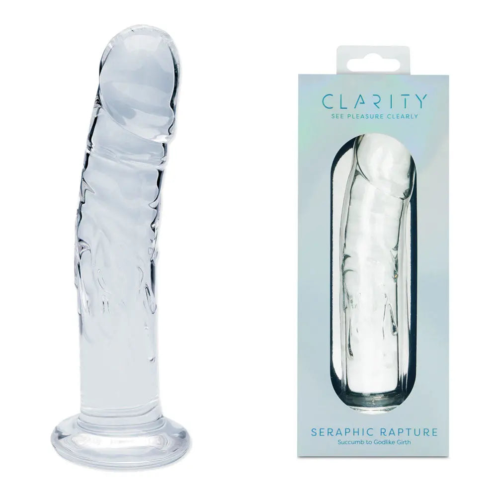 Clarity - Seraphic Rapture -  17.8 cm Glass Dildo Creative Conceptions Discreet Intimate Essentials.