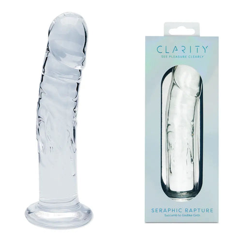 Clarity - Seraphic Rapture -  17.8 cm Glass Dildo Creative Conceptions Discreet Intimate Essentials.
