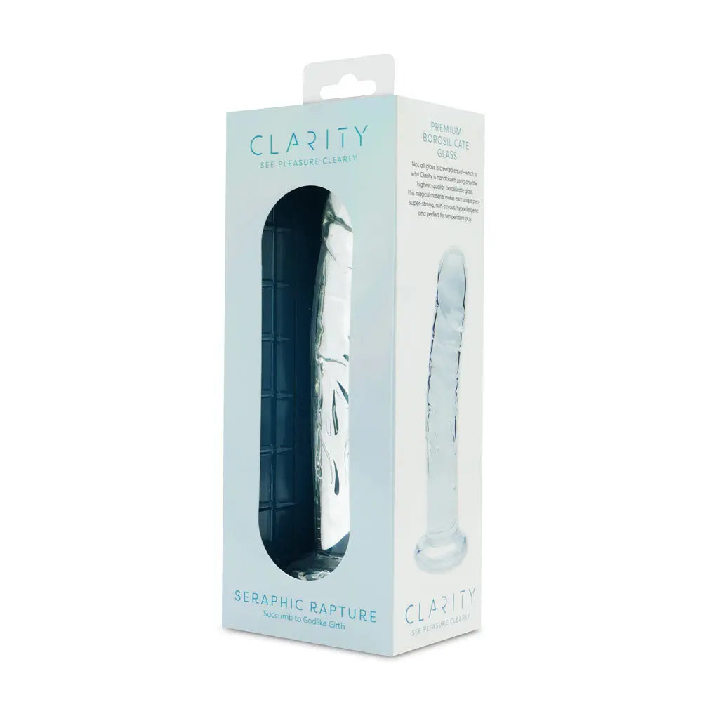 Clarity - Seraphic Rapture -  17.8 cm Glass Dildo Creative Conceptions Discreet Intimate Essentials.
