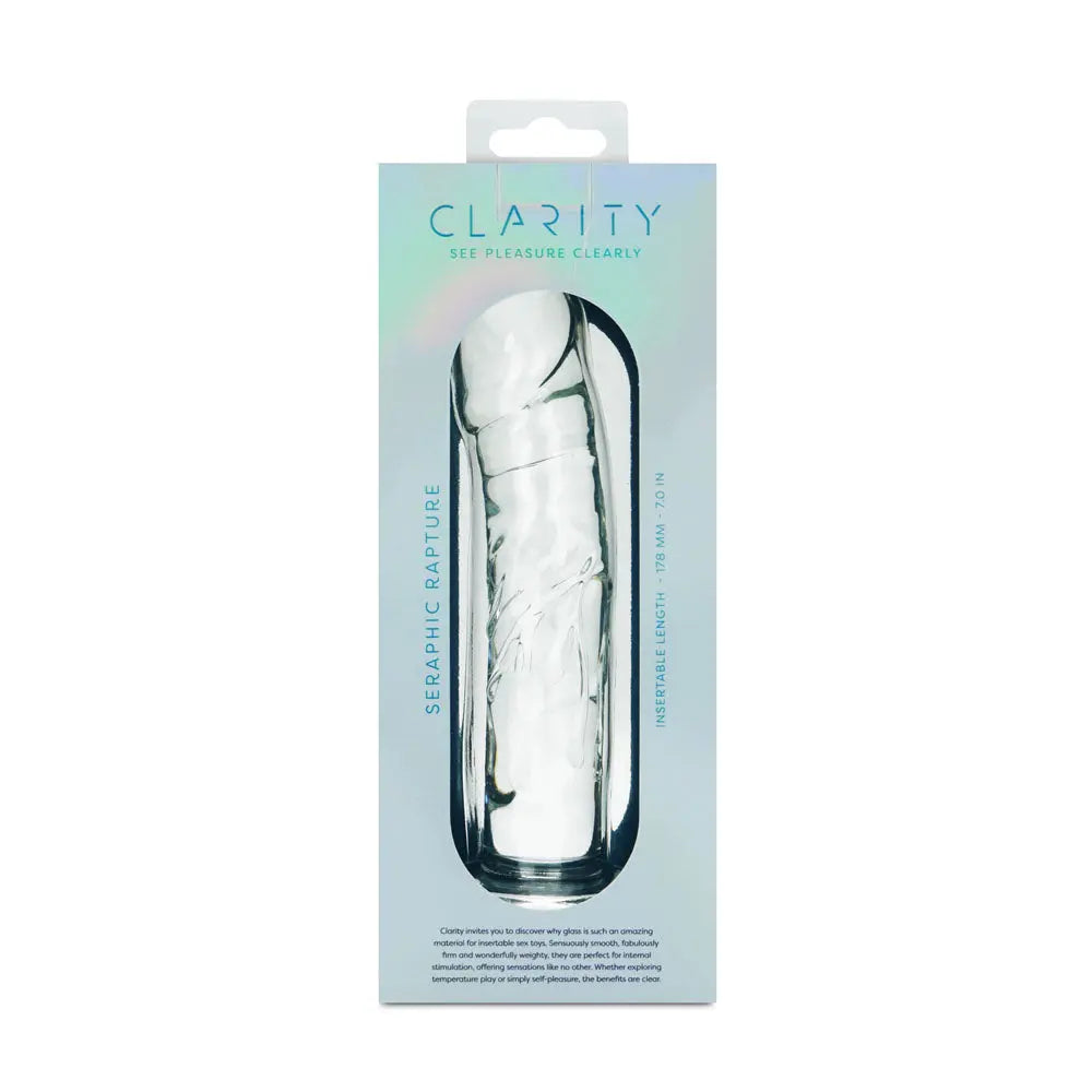 Clarity - Seraphic Rapture -  17.8 cm Glass Dildo Creative Conceptions Discreet Intimate Essentials.