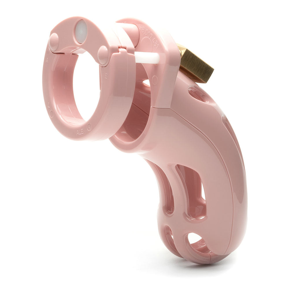 The Curve Chastity Cock Cage Kit -  -  3.75 Inch Cock Cage Kit in pink color, designed for comfort and security.