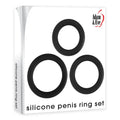 Adam & Eve Silicone Penis Ring Set -  Cock Rings - Set of 3 Sizes Adam & Eve Discreet Intimate Essentials.