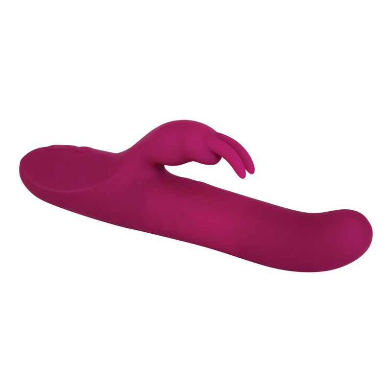 Adam & Eve Eve's Twirling Rabbit Thruster - 24.1 cm USB Rechargeable Thrusting Rabbit Vibrator for intimate essentials.