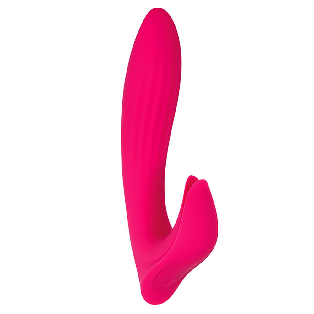 Adam & Eve EVES BLISS VIBRATOR, a rabbit vibrator with clitoral stimulation, featuring a sleek design and textured shaft.