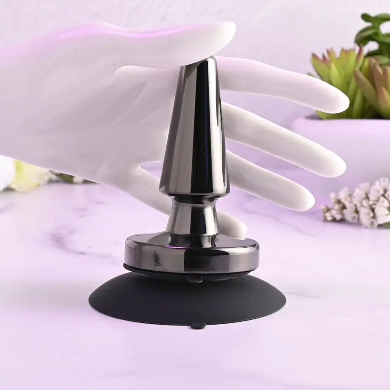 Evolved BEGINNER METAL PLUG - Black  11.2 cm USB Rechargeable Vibrating Butt Plug Evolved Discreet Intimate Essentials.